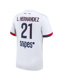 Billige Paris Saint-Germain Lucas Hernandez #21 Bortedrakt 2025-26 Kortermet